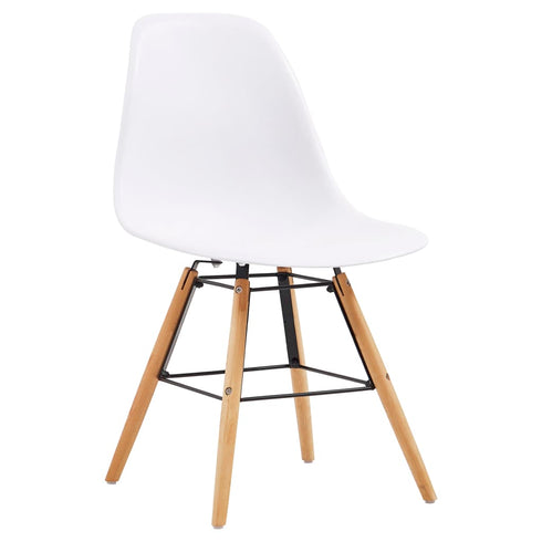 Swen Studio - 3 Piece Dining Set Plastic White