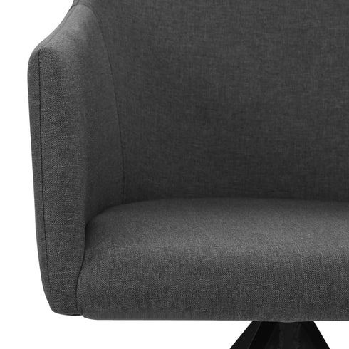 Swen Studio - Swivel Dining Chairs 6 pcs Dark Grey Fabric (UK/IE/FI/NO only) (3x331509)