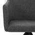 Swen Studio - Swivel Dining Chairs 6 pcs Dark Grey Fabric (UK/IE/FI/NO only) (3x331509)