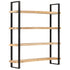 Rustika Rowe - 4-Tier Bookcase 160x40x180 cm Rough Mango Wood