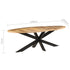 Rustika Rowe - Dining Table 240x100x75 cm Rough Mango Wood