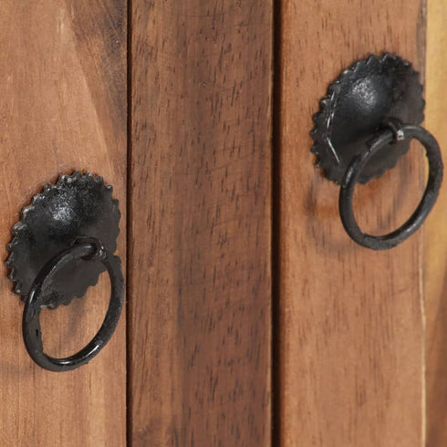 Rustika Rowe - Sideboard 172x35x80 cm Solid Acacia Wood with Sheesham Finish