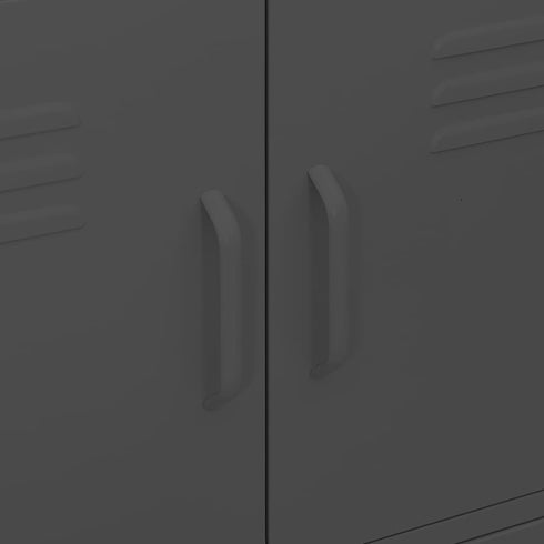 Lady Jillian - Storage Cabinet Anthracite 80x35x101,5 cm Steel - Model 1