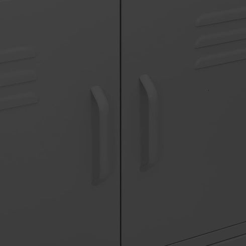Lady Jillian - Storage Cabinet Black 80x35x101,5 cm Steel - Model 1