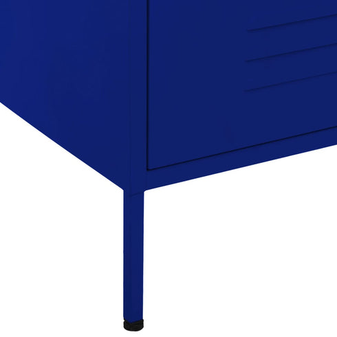 Lady Jillian - Chest of Drawers Navy Blue 80x35x101,5 cm Steel