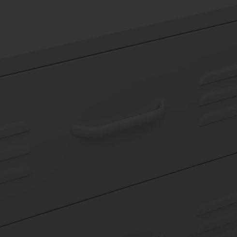 Lady Jillian - Chest of Drawers Black 80x35x101,5 cm Steel