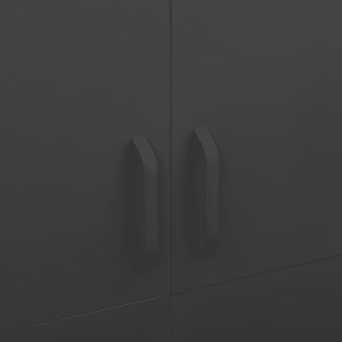 Lady Jillian - Wardrobe Anthracite 90x50x180 cm Steel