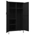 Lady Jillian - Wardrobe Black 90x50x180 cm Steel