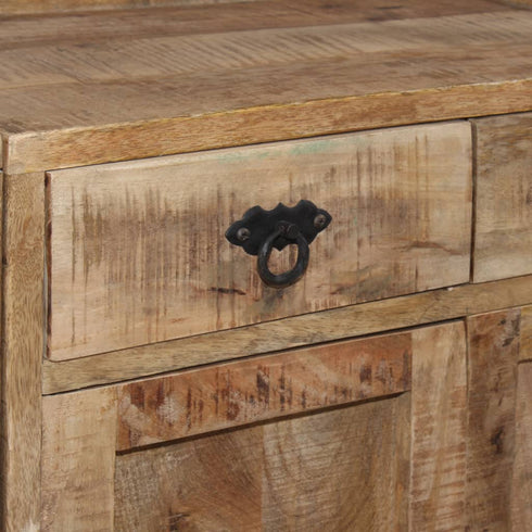Rustika Rowe - Sideboard with Shelves Solid Mango Wood 120x35x200 cm