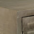 Rustika Rowe - Drawer Cabinet Solid Mango Wood Grey with Brass 140x40x80 cm