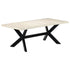 Rustika Rowe - Dining Table White 200x100x75 cm Solid Mango Wood