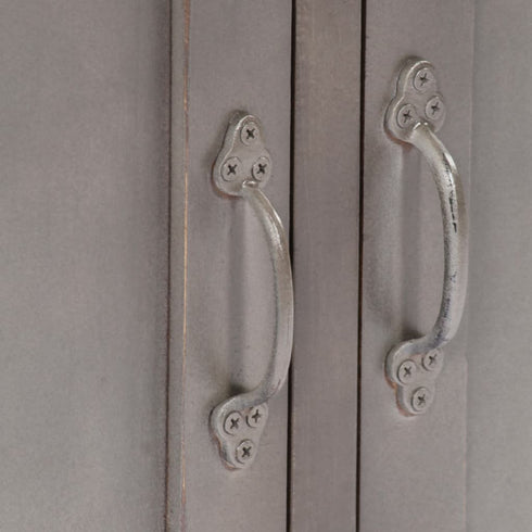 Rustika Rowe - Sideboard Grey 160x40x80 cm Solid Mango Wood