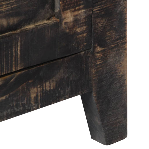 Rustika Rowe - Highboard Black 90x40x180 cm Solid Mango Wood