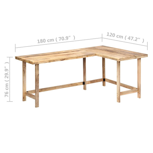 Rustika Rowe - Desk 180x120x76 cm Solid Mango Wood