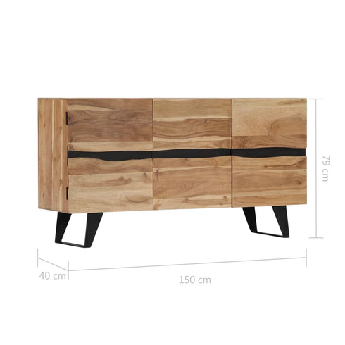 Swen Studio - Sideboard 150x40x79 cm Solid Acacia Wood