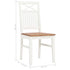 Maison Madeleine - Dining Chairs 6 pcs White Solid Oak Wood