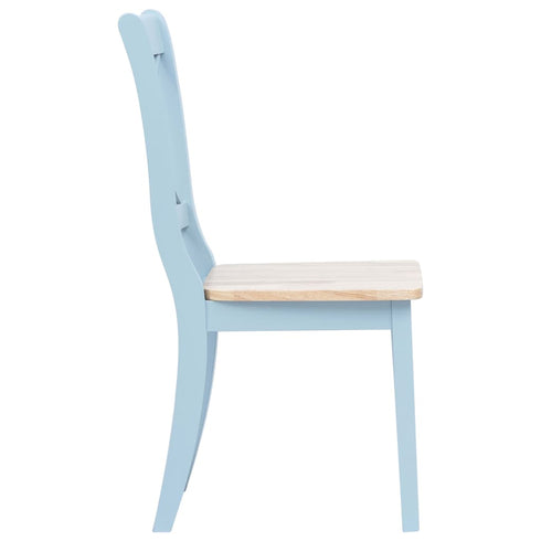 Maison Madeleine - 5 Piece Dining Set Solid Rubber Wood Grey and Brown