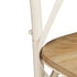 Swen Studio - Cross Chairs 6 pcs White Solid Mango Wood