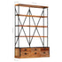 Rustika Rowe - 4Tier Bookcase with 6 Drawers 122x36x181 cm Solid Mango Wood