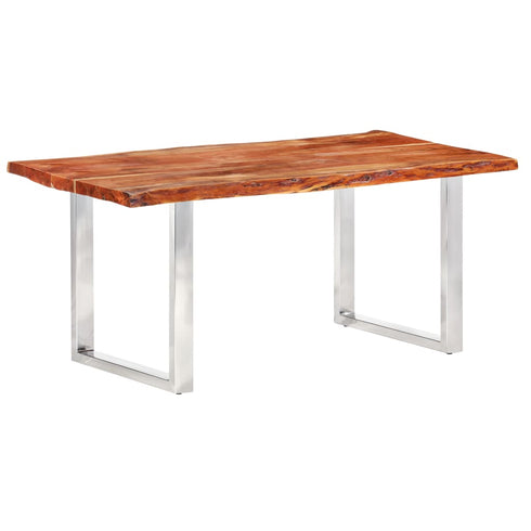 Rustika Rowe - Dining Table with Live Edges Solid Acacia Wood 200 cm 6 cm