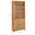 Maison Madeleine - Bookcase with 2 Doors 90x30x200 cm Solid Oak Wood