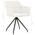 Swen Studio - Swivel Dining Chairs 6 pcs Cream Fabric (UK/IE/FI/NO only) (3x331510)
