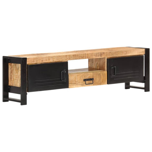 Rustika Rowe - TV Cabinet 140x30x40 cm Rough Mango Wood