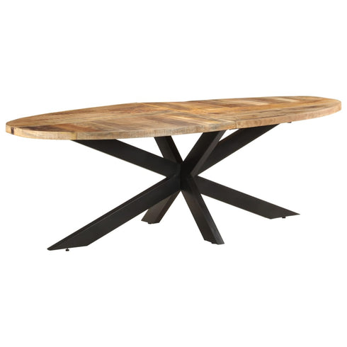 Rustika Rowe - Dining Table 240x100x75 cm Rough Mango Wood