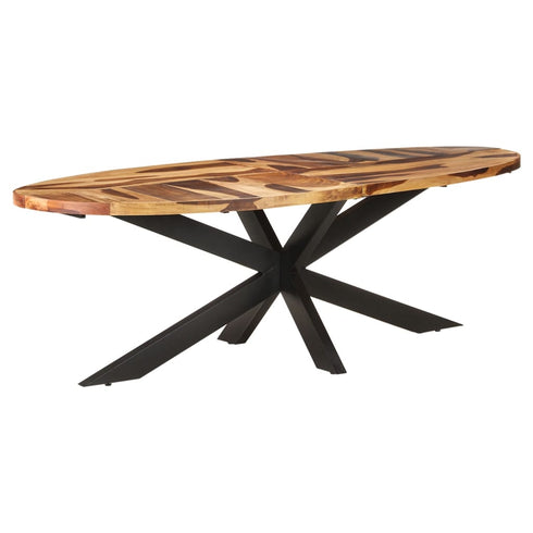 Rustika Rowe - Dining Table 240x100x75 cm Acacia Wood with Sheesham Finish