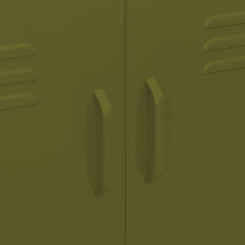 Lady Jillian - Storage Cabinet Olive Green 80x35x101,5 cm Steel - Model 1