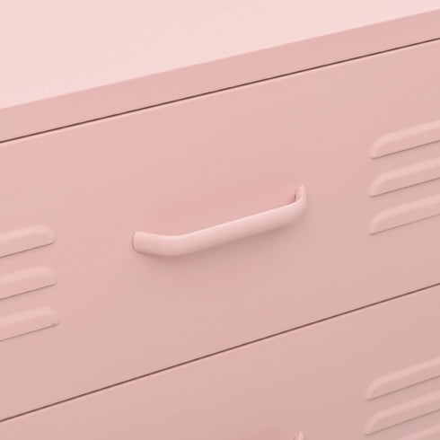 Lady Jillian - Chest of Drawers Pink 80x35x101,5 cm Steel