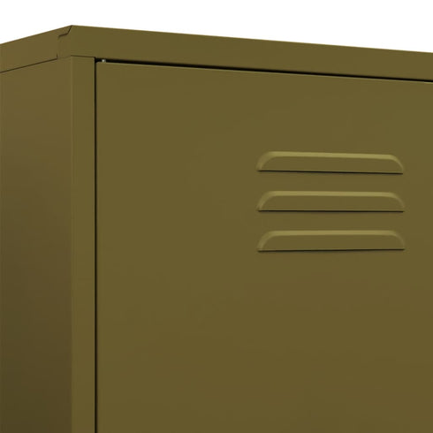 Lady Jillian - Wardrobe Olive Green 90x50x180 cm Steel