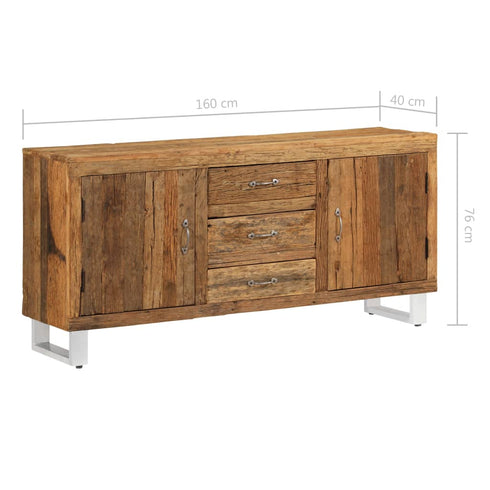 Rustika Rowe - Sideboard Solid Reclaimed Wood 160x40x76 cm