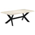 Rustika Rowe - Dining Table White 200x100x75 cm Solid Mango Wood