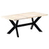 Rustika Rowe - Dining Table White 180x90x75 cm Solid Mango Wood
