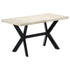 Rustika Rowe - Dining Table 140x70x75 cm Solid Bleached Mango Wood