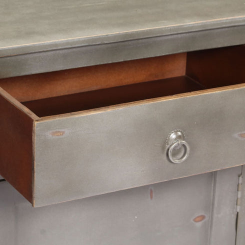 Rustika Rowe - Sideboard Grey 160x40x80 cm Solid Mango Wood