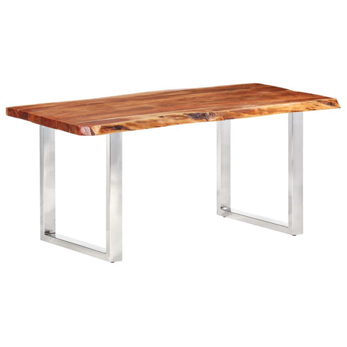 Rustika Rowe - Dining Table with Live Edges Solid Acacia Wood 200 cm 6 cm