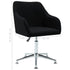 Swen Studio - Swivel Dining Chairs 6 pcs Black Fabric (UK/IE/FI/NO only) (6x331504)