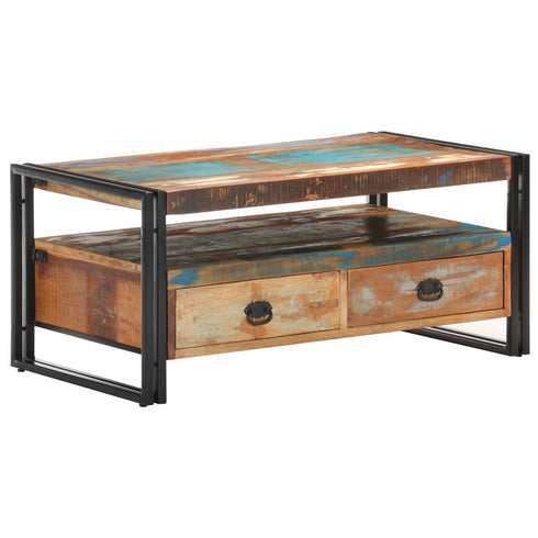 Rustika Rowe - Coffee Table 100x55x45 cm Solid Reclaimed Wood