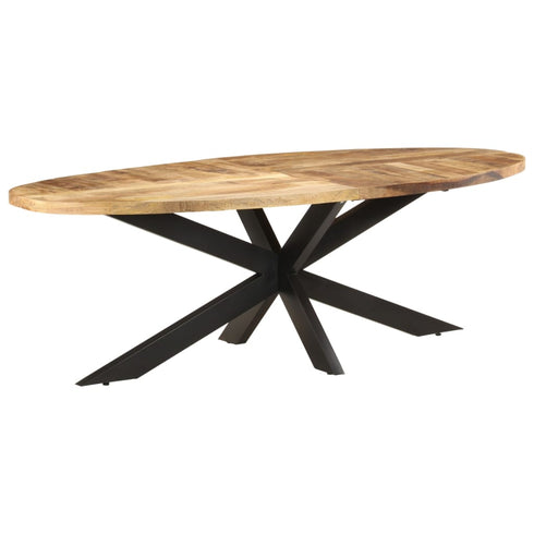 Rustika Rowe - Dining Table 240x100x75 cm Rough Mango Wood