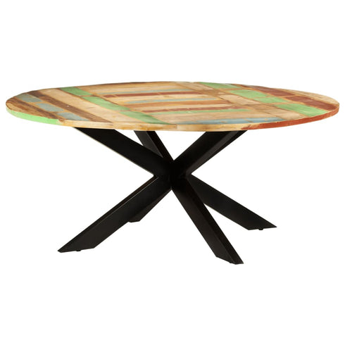 Rustika Rowe - Dining Table Round 175x75 cm Solid Reclaimed Wood