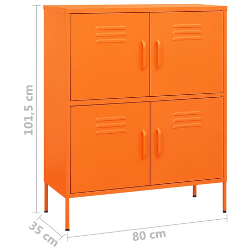 Lady Jillian - Storage Cabinet Orange 80x35x101,5 cm Steel - Model 1