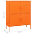 Lady Jillian - Storage Cabinet Orange 80x35x101,5 cm Steel - Model 1