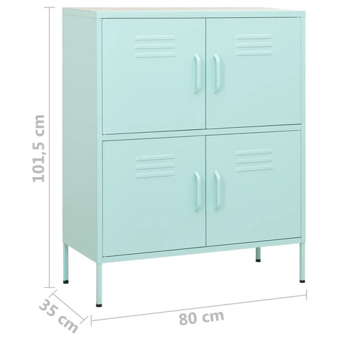 Lady Jillian - Storage Cabinet Mint 80x35x101,5 cm Steel - Model 1