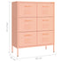 Lady Jillian - Drawer Cabinet Pink 80x35x101,5 cm Steel