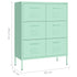Lady Jillian - Drawer Cabinet Mint 80x35x101,5 cm Steel