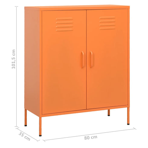 Lady Jillian - Storage Cabinet Orange 80x35x101,5 cm Steel - Model 3