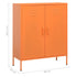 Lady Jillian - Storage Cabinet Orange 80x35x101,5 cm Steel - Model 3