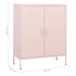 Lady Jillian - Storage Cabinet Pink 80x35x101,5 cm Steel - Model 3